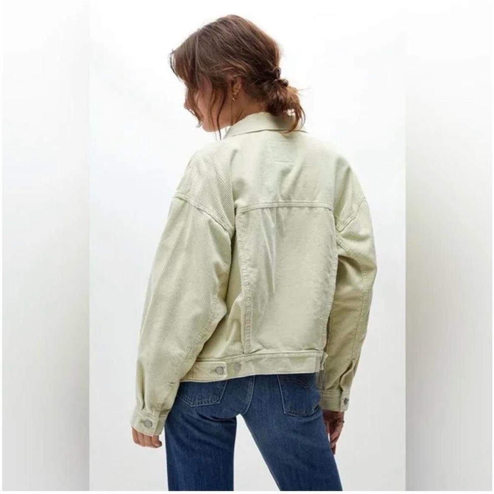 Levi’s NWT 90s Trucker Jacket in Lime Green Corduroy Size XS - Picture 3 of 6